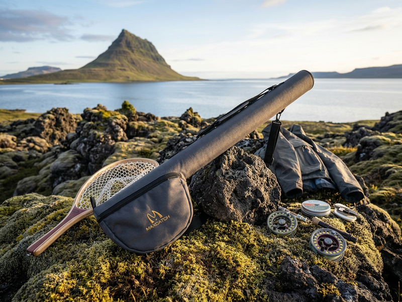 Hólkur fyrir flugustöng og hjól