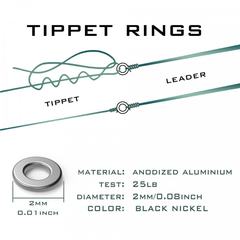 10 Taumahringir á nælu (tippet rings)